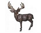 Life Size Standing Buck Sculpture