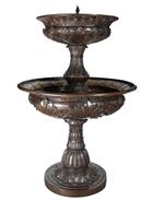 Large Italia Garden Fountain with Acanthus Designs - Bronze Fountain