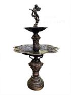 Gardenia Cherub 2-Tier Garden Fountain in Bronze