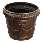 Garland of Leaves Bronze Garden Pot