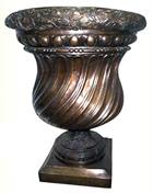 Italian Garden Urn with Curvy Patterns