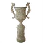 Grand Estate Bronze Urn with 2 Handles