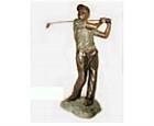 Bronze Life Size Male Golfer