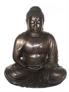 Large Bronze Meditating Buddha Sculpture