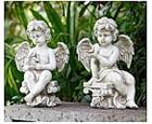 Cherub with Garden Friends - Pair