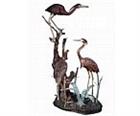 Family of Herons Life Size Bronze Sculpture