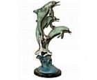 Dolphins at Play Bronze Sculpture