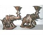 Pair of Elephant Candlesticks