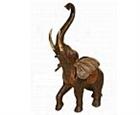 Large Bronze Elephant Saluting