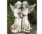 Angels with a Bird Sculpture