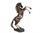 Large Prancing Horse Sculpture