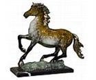 Prancing Horse on Marble Base