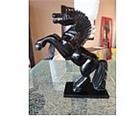 Onyx Horse Statue in Black Finish