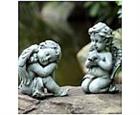 Celestial Cherubs with Bird - Set of 2