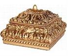 Gold Finished Acanthus Box