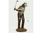 Bronze Life Size Female Golfer