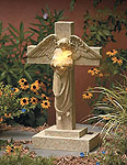 Heavenly Lily Angel Solar Statue