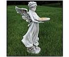 Pretty Damsel Angel Birdfeeder Statue