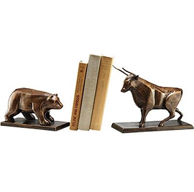 Bull and Bear Bookends