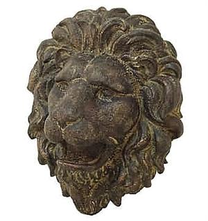 Large Lion Face Plaque