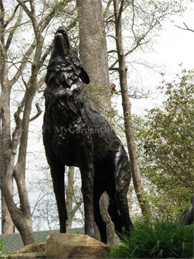 Wolf Sculpture in Bronze