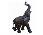 Elephant with Raised Trunk Statue