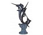 Life Size Sword Fishes Fountain Statue