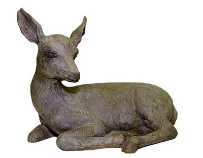 Resting Deer Sculpture