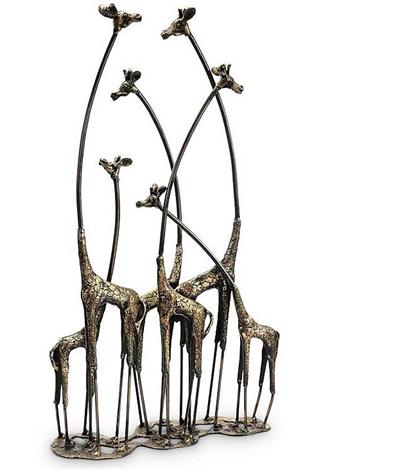 Giraffe Family Sculptures