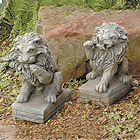 Guardian Lions Set, concrete lions