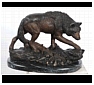 Bronze and Resin Wolf Statues, Sculptures and Figurines