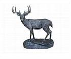 Bronze Standing Deer Sculpture