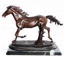 Galloping Horse on Marble Base