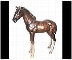 Large Stallion Horse Statue - Bronze