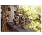 Garden Squirrel Figurines Set