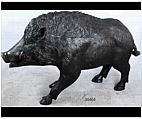 Large Wild Pig Statue in Bronze