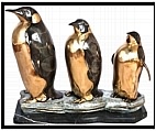 Family of Penguins on a Base - Bronze