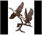 Duck Sculptures - Bronze