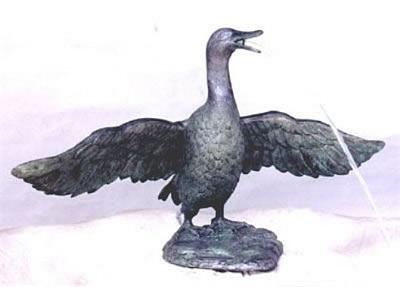 Flying Duck Fountain Statue