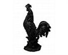 Black Rooster Statue