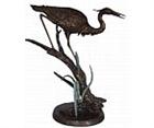 Hunting Heron Sculpture