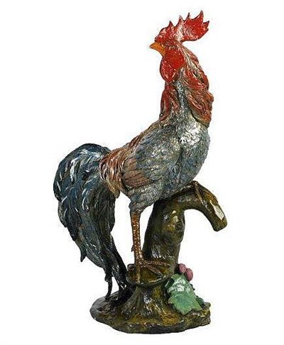 Colorful Rooster Statue