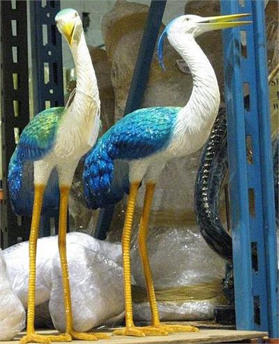 Colorful Herons - Bronze Sculptures Set