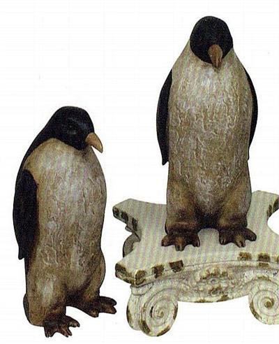 Two Penguins Statues