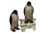 Two Penguins Statues