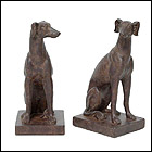 Large Greyhound Bookends