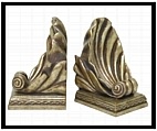 Scalloped Shell Bookends