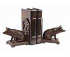 Sitting Pig Bookends - Cast Iron