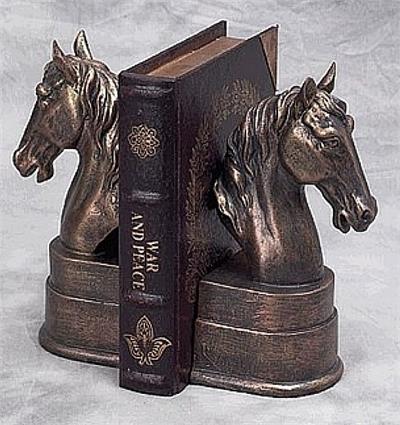 Graceful Horse Head Bookends