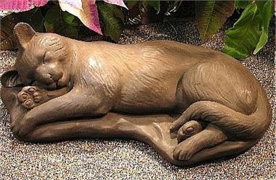 Large Sleeping Cat Sculpture